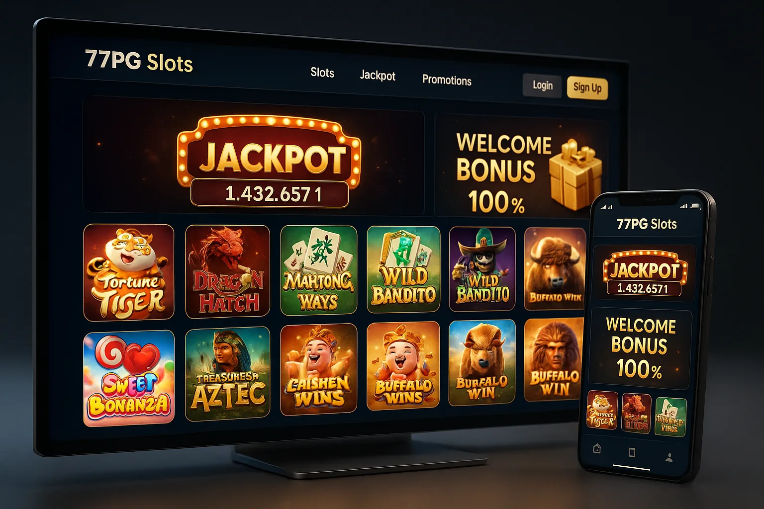 Explore o mundo das slot machines no 77PG Casino